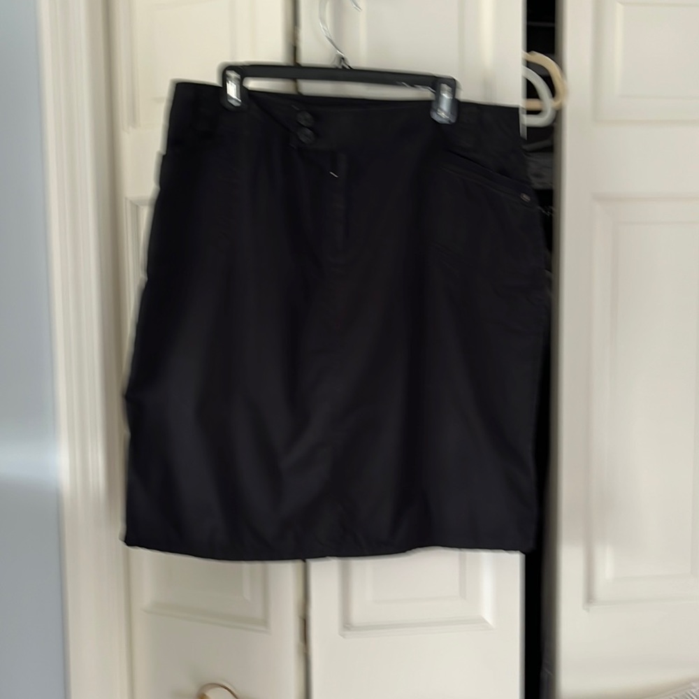 Tribal black cotton skirt